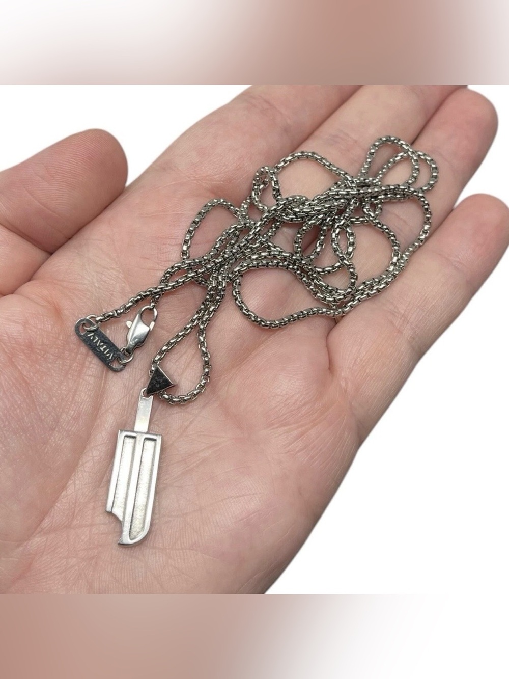 Vitaly Popsicle Pendant Long Stainless Steel Necklace Minimalist Streetwear